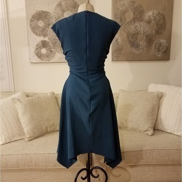 Julia Jordan Ruched-side Cap Sleeve Dress sz 2 - Picture 6 of 8